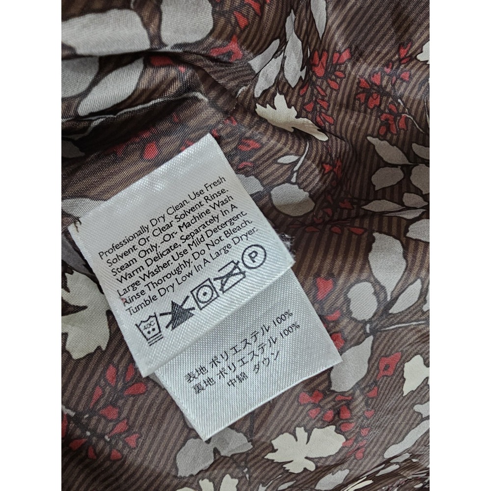 Eddie Bauer Premium Goose Down Brown Puffer Quilted Jacket Coat Women's XL - Picture 5 of 14
